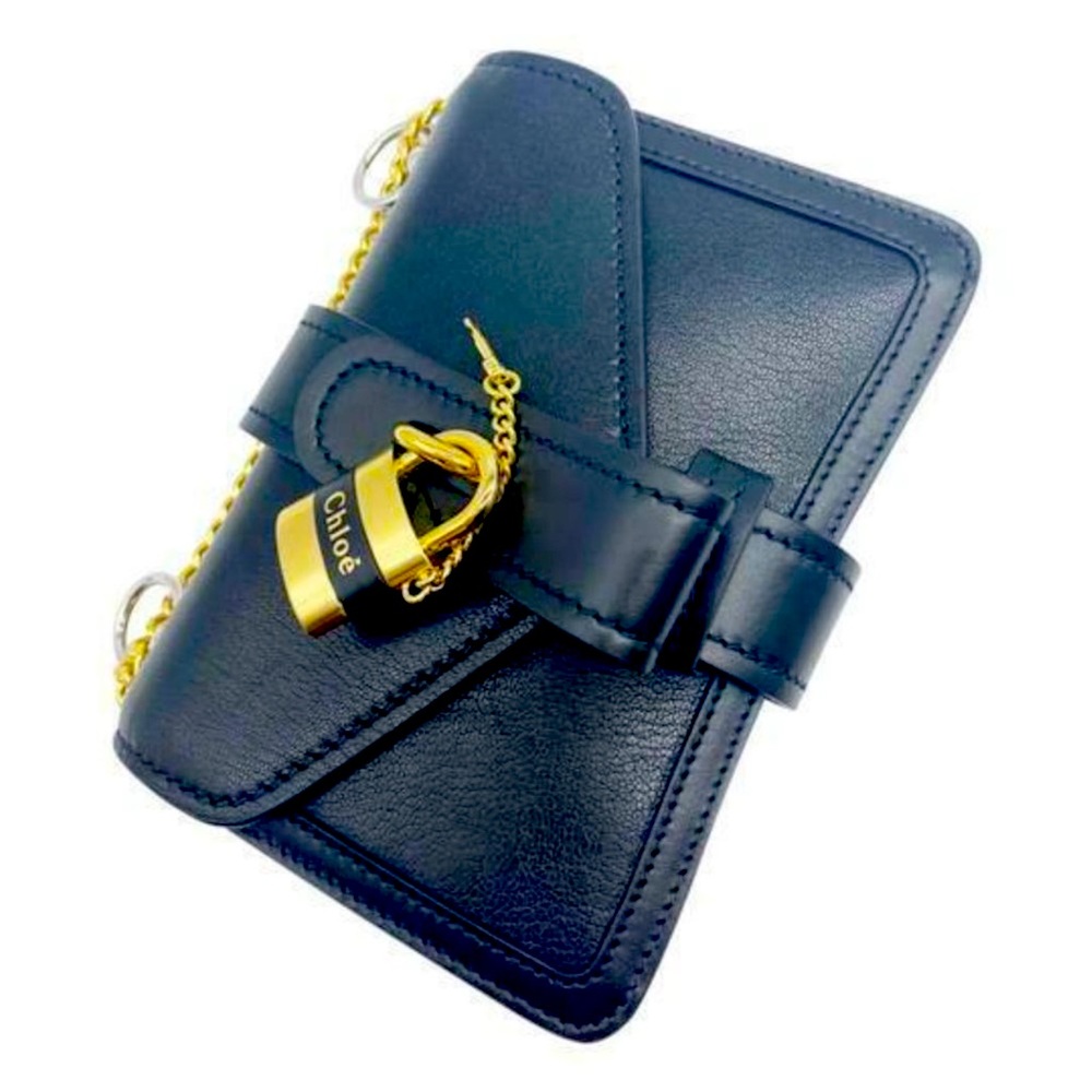 Chloé Aby Mini Black Leather Shoulder Bag